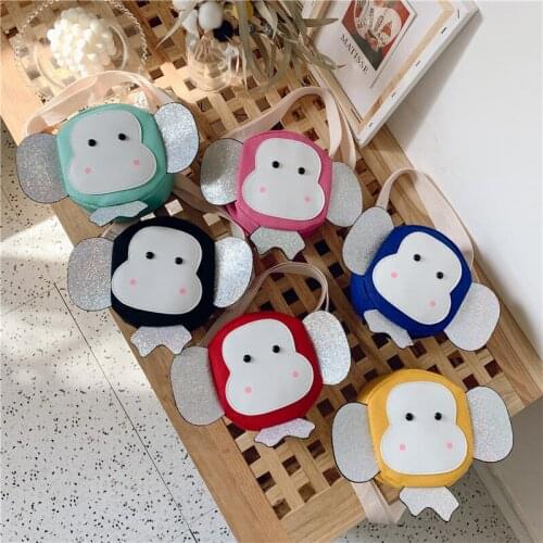 2019 New Canvas Animal Coin Purse Kindergarten Baby One-shoulder Messenger Childrengirls Bag Fashion Accessories Bag