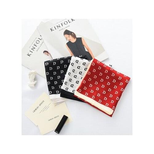 70*70cm New Polka Dot Scarf Female Small Square Scarf Female Professional Decoration Small Neckerchief