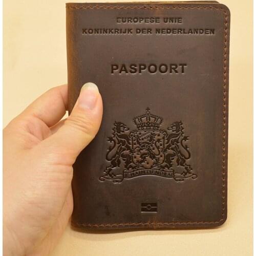 Cow Leather Passport Cover Vintage Pochette Passeport Handmade Paspoort Houder Travel Funda Pasaporte Protector Reisepass Tasche