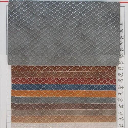 Wholesale PU leather 6P environmental protection bronzing serpentine leather luggage bags faux leather quality material