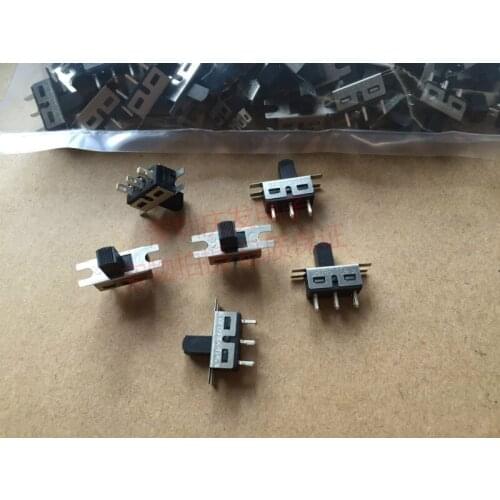 Original new 100% 13*6.7 toy water bullet gun 2gear 3pin sliding switch with ear fixed 3A250V handle length 7MM