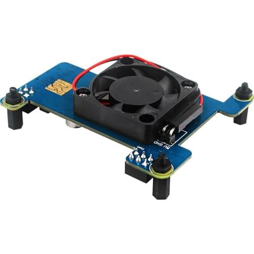 Raspberry Pi 4 Power Over Ethernet (PoE) HAT Expansion Board with Cooling Fan 5V PoE Module for RPi 4B/3B