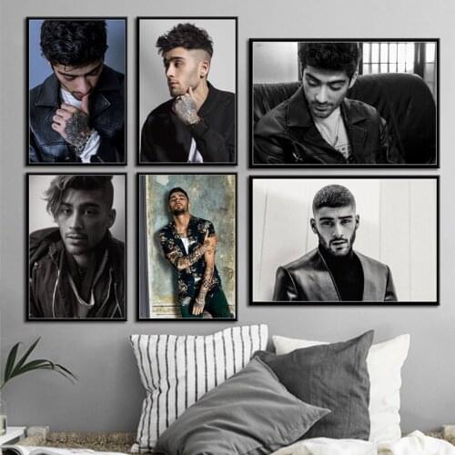 Hot Music Singer Star Zayn Malik Art Home Decor Picture Quality Canvas Painting Poster Bar Bedroom Living Sofa Wall Decor A1293