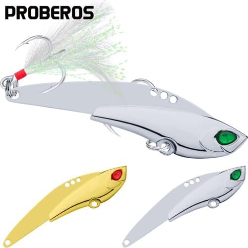6PC Metal Spoon Bait Fishing Lures 6.2cm-7.5cm/11g-23g Fishing Bait High Carbon Hook Fishing Tackle with Feather