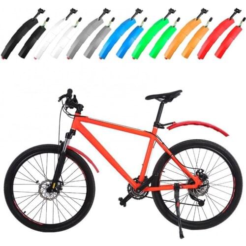 Adjustable Mountain Bike Bicycles Front Rear Plastic Splash Mudguard Fenders Plastic Splash Mudguard Fenders