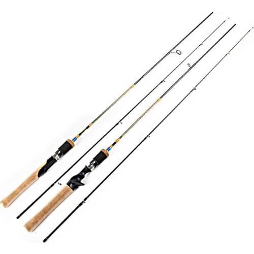 High Quality 2021 NEW 2 sec Spinning Rods 1.68m 1.8m 1.98m Soft UL Power 2kg Test Carbon Casting Fishing Rod for lure fishing