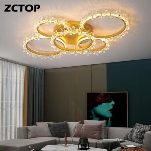 Circle Rings Led Chandeliers Home Lights for Living Dining Room Bedroom Kitchen Decor Indoor Lighting Ceiling Chandelier Lustre