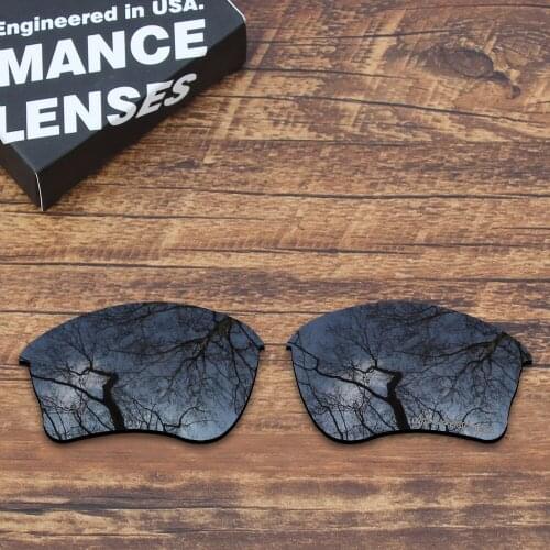 ToughAsNails Resist Seawater Corrosion Polarized Replacement Lenses for Oakley Half Jacket XLJ Sunglasses Black Color