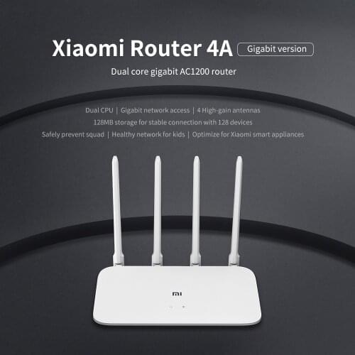 WiFi Router, 4A Gigabit Global Version For Big House US Plug 2.4GHz 5GHz WiFi WiFi Repeater High Gain 4 Antennas