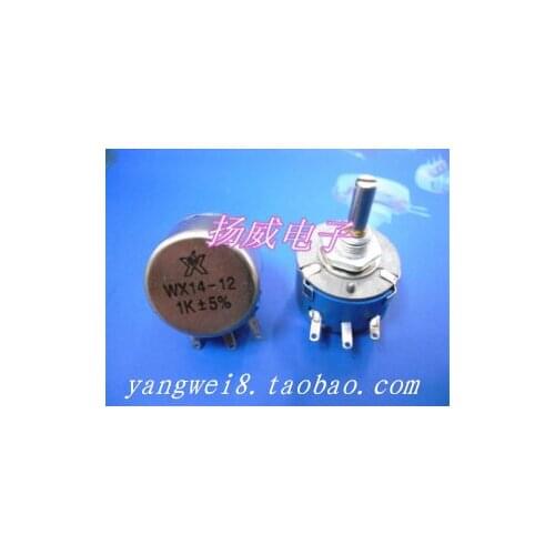 WX14-12-3W single-turn wire-wound potentiometer 1K 1K5 2K2 3K3 4K7 5K6 10K 20K, etc