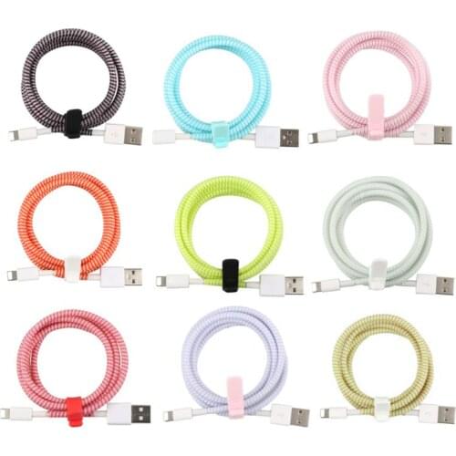1.5m Cable Protector Winder For USB iPhone Charging Data Cable Wire Protection Cover Protect,Data Cord Protector Cable Organizer