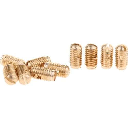 10pcs Alto Tenor Soprano Saxophone Sax Screws for Woodwind Instrument Parts, Gold