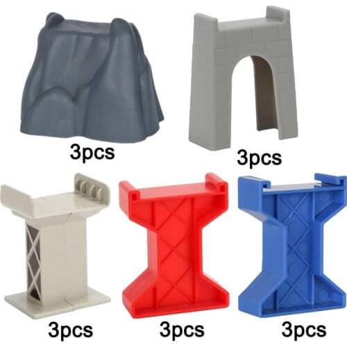 3 Pack Universal Train Bridge Piers Railway Supports Compatible All Major Brands