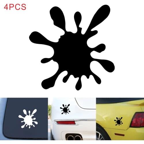 4PCS Dyed funny car stickers vinyl decals funny fashion decoration car bumper window stickers garland auto parts