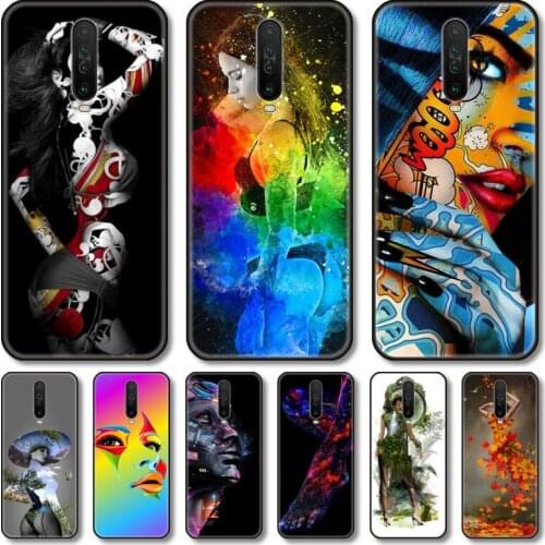 Sexy girl Phone Case For XiaoMi Redmi Note 10S 9S 8 7 6 T Pro Black Cover Silicone Back TPU