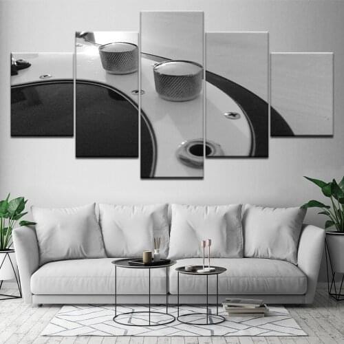 Black and white minimalist abstract 5 Piece HD Wallpapers Art Canvas Print modern Poster Modular art painting for