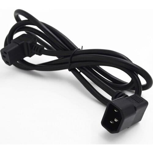 IEC 320 3-Pin C14 Male To C13 Female Main Power Extension Cord Lead Cable 1.5M Extension Cord