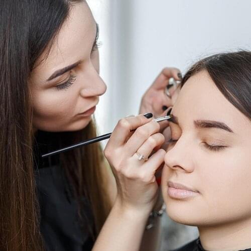 Eyebrow Brush Single Beveled Wooden Handle Eyebrow Brush Eye Powder Foundation Brush Eyebrow Makeup Brush brochas brush