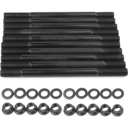 Head Stud Kit Thread Stable Cylinder Head Hardware Kits 208-4305 Cylinder Head Gasket Nuts for Honda Civic 1.6L D16Y Engines