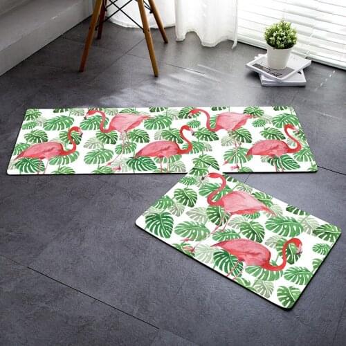 Creative Mat Flamingo Rectangle Floor Bedroom Chair Seat Mug Soft Doormat Cartoon Mat Home Decoration Photo Free Shipping