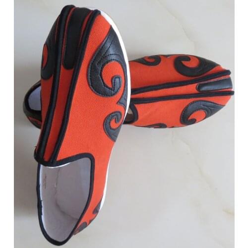 3color Taoist taoism shoes tai chi martial arts kung fu shoes zen lay shaolin monks zen wushu sneakers red/black