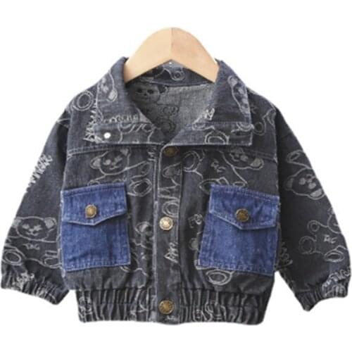 Boys Girls Dinem Outerwear Spring Autumn Children Fashion Coat Clothes For Baby 1 To 5 Years Toddler Sports Jacket Kids Outfits