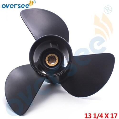 Boat Motor 58100-95511-019 Aluminum Propeller For 60-140HP Suzuki 13 1/4x17 Outboard Motor