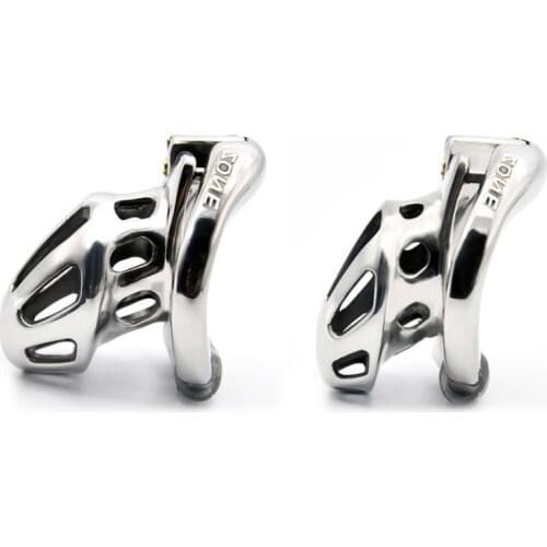 Stainless Steel Male Chastity Device Cock Cage Opening and Closing Cock Ring Penis Cage BDSM Sex Toy For Men Exotic Toys CKA888