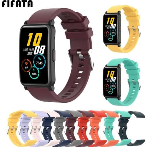 FIFATA Soft Silicone Bracelet For Honor Watch ES Wrist Strap 20mm Watch Band For Garmin Venu SQ Straps For Amazfit Bip U GTS 2