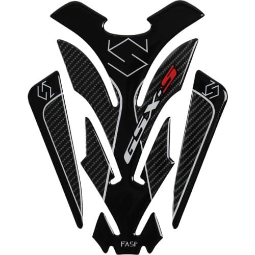 5D Real Carbon Fiber Motorcycle Tank Pad Sticker Decal Emblem for Suzuki GSX SV GSF Bandit DL VL SFV 400 600 650 750