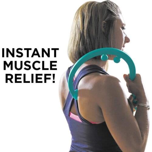 Body Back Original Trigger Point Back Massager Full Body Muscle Pain Relief Handheld Self Massage Stick Hook Massage Cane