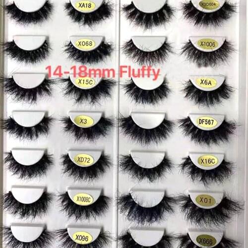 NEW 1pair Lashes Mink Eyelashes Real Mink Hair Fluffy Messy Soft Natural Lashes Makeup 3d Mink Lashes