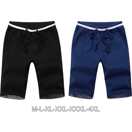 Mens Summer Shorts with Pockets Cotton Casual Beach Shorts Male Summer Clothing