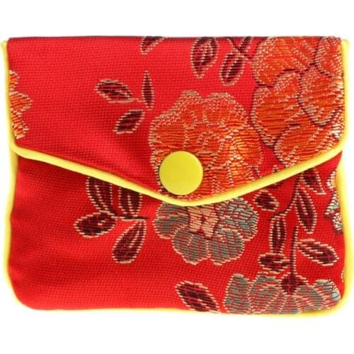 Jewelry Storage Bags Silk Chinese Tradition Pouch Purse Gifts Jewels Organizer