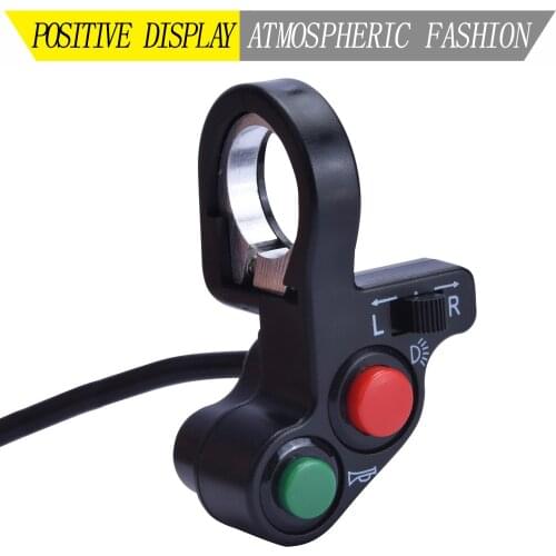 Motorcycle Turn Signal Light Switch Horn ON/OFF Button For 7/8" Motorbike Dia Handlebars Accessories Electric Bike Scooter