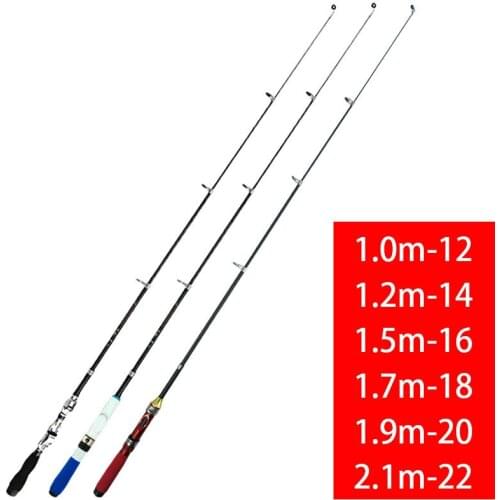 Ultra-short mini small pole portable throwing pole ultra-hard fishing pole river pole six fishing pole rod holder 1.0- 2.1m