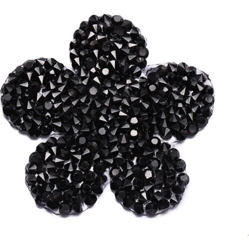 Sunflower Rhinestone Embroidered Patches For Clothes Decor DIY Iron-on Patches Badge Appliques Clothing T-shirt Cloth Sticker