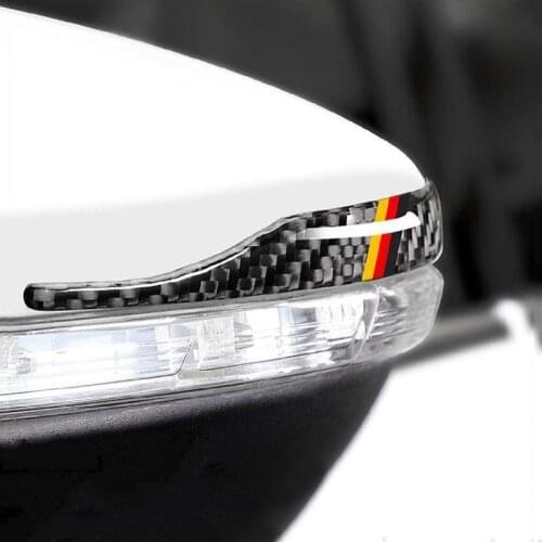 2pcs Carbon Fiber Automotive Bumper Fit For Audi A3 A4L A6L A5 Q3 q5l q2l Q7 Rear View Mirror Bumper