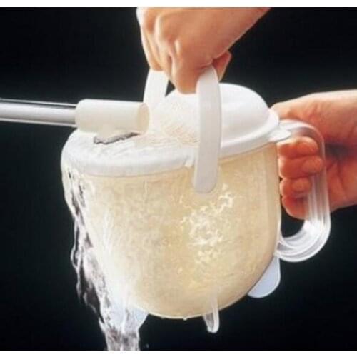 1PC Multifunction home Camping manual Wash rice device, convection rice washing sieve for gadgets kitchen OK 0474