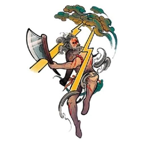 180MM×125MM Pangu Open Smallpox Arm Tattoo Sticker Permanent