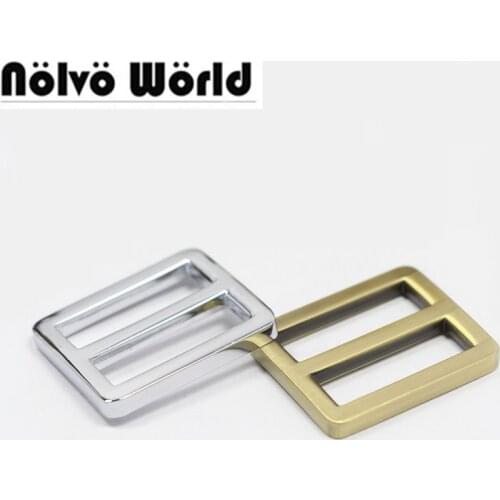 30pcs 5 colors 1 inch 25.6mm square edge buckles,Bags Strap Handbag adjusted buckle,High quality Slider Tri-glide