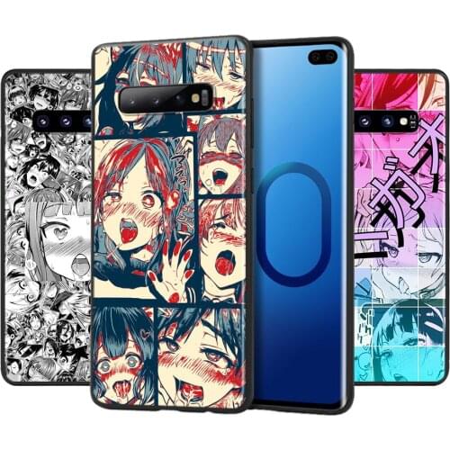 Ahegao manga girl For Samsung Galaxy S21 S20 FE Ultra Lite S10 5G S10E S9 S8 Plus Soft Silicone Phone Case