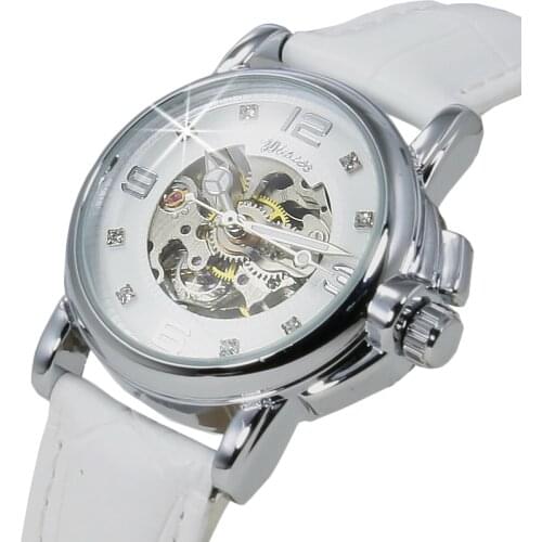 Watch Women Top brand luxury Fashion Casual Mechanical Transparent watch Lady relojes mujer women wristwatches Girl Dress clock