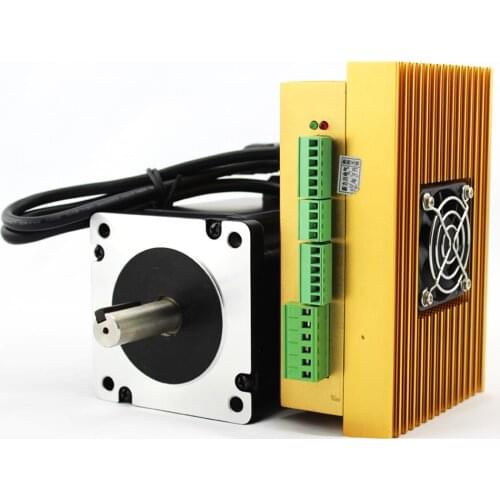 Nema34 2phase LC86H2128+LCDA86H Closed-loop step motor 10NM Hybrid servo closed loop stepper motor driver kit