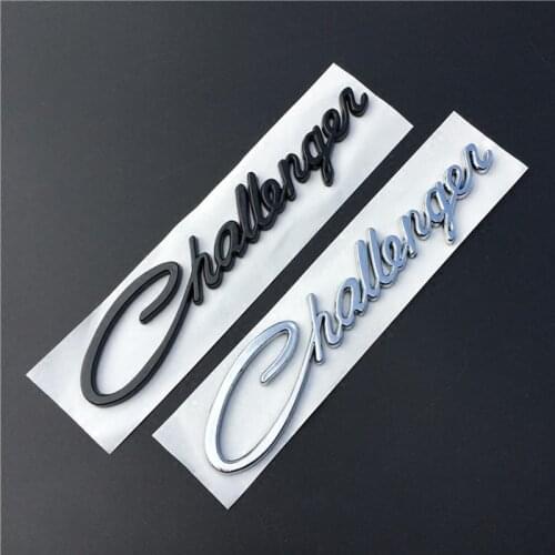 Handwriting Style Lowercase Letter Emblem Badge Challenger Car Styling Refitting for Dodge Journey Caliber Trunk Logo Sticker