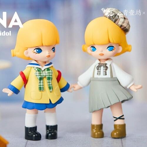 Blind Box Toys Nana Campus Series Creative Kawaii Youth Girl Doll Cute Girl Heart Handmade Home Gift Decoration Mysterious Box