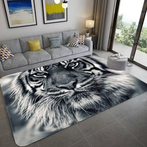 Creative Europe Type Carpet Kids Room play Area Rug Baby Bedroom Crawl Floor Mats Cartoon Tiger 3D Print Carpets for living room
