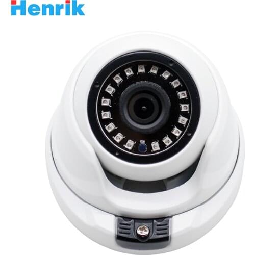 Wide Angle 2.8mm 1080P CCTV Dome Camera Indoor Outdoor ONVIF Infrared Metal Case IP camera Optinal 3MP 5MP 48VPoE