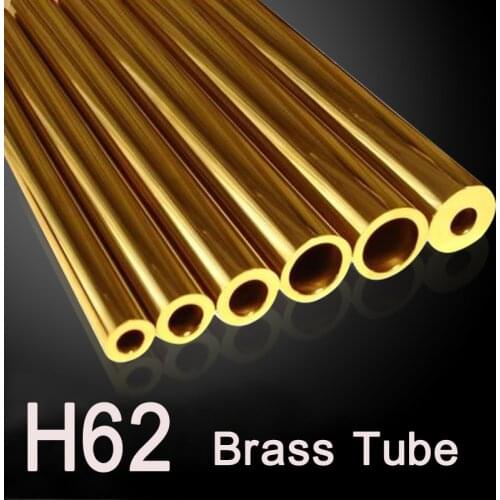 H62 Brass Tube Pipe 1 2.5 3 4 5 6 8 10 12mm Copper Sleeve Length 500mm Capillary Copper Tube Environmental Protection