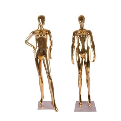 Best Quality New Style Female Full Body Golden Mannequin Fashion Style Model Professional Factory Direct Sell